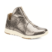 Tênis casual feminino Rio de Luz em couro legítimo. Com design moderno e prático, o zíper frontal garante facilidade ao calçar. Conforto e elegância para o seu dia!